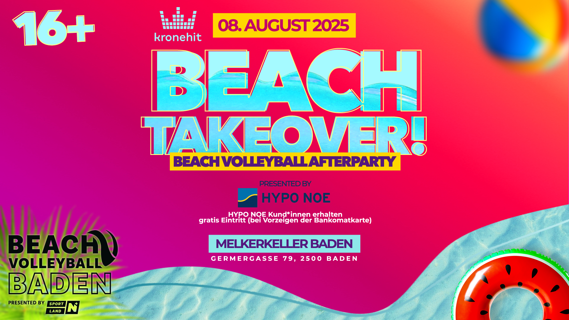Beach Takeover Party Poster