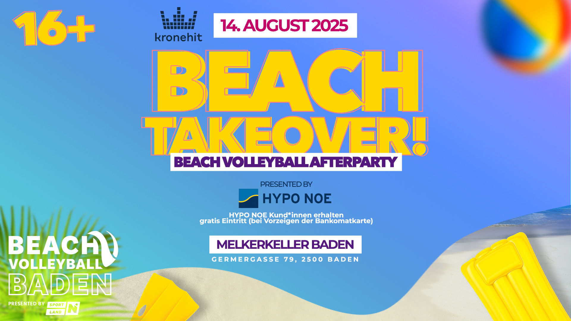 Beach Takeover Party Poster
