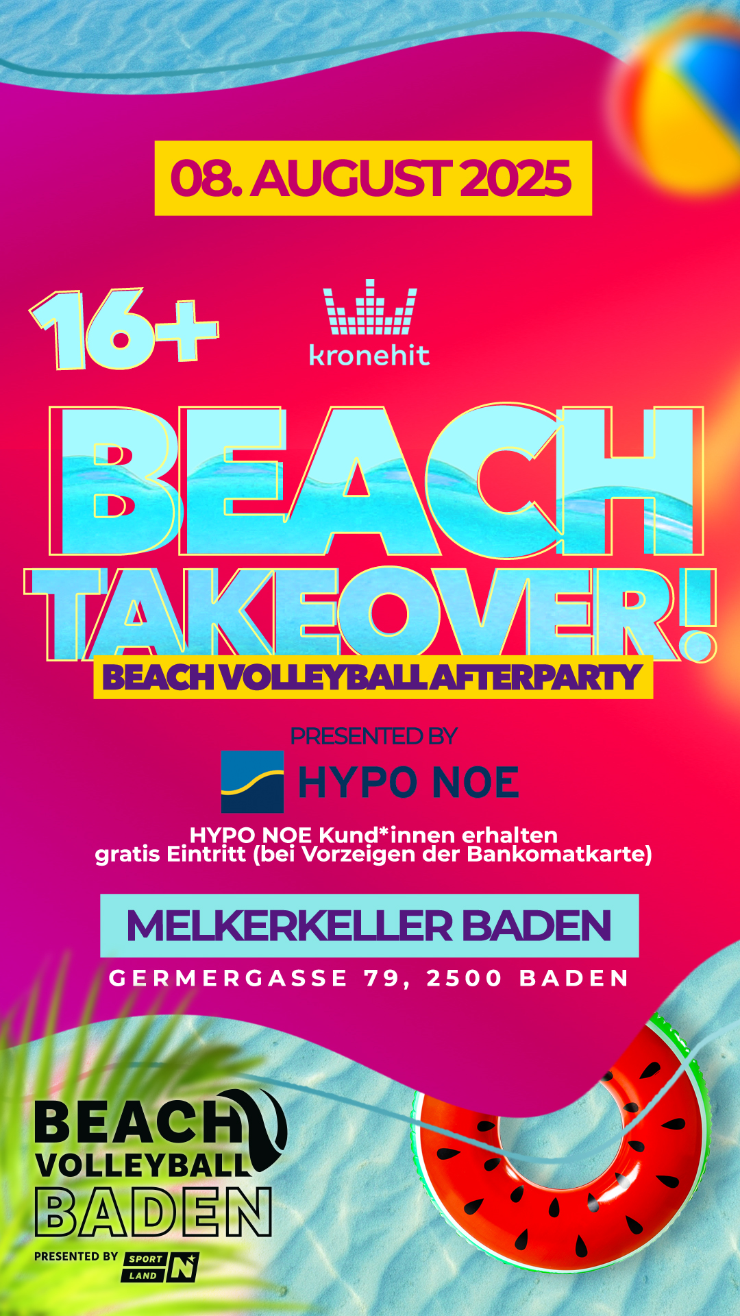 Beach Takeover Party Poster