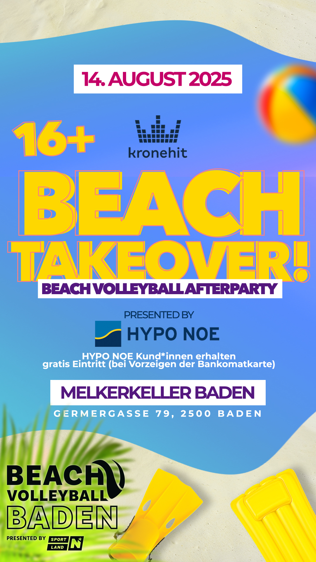 Beach Takeover Party Poster